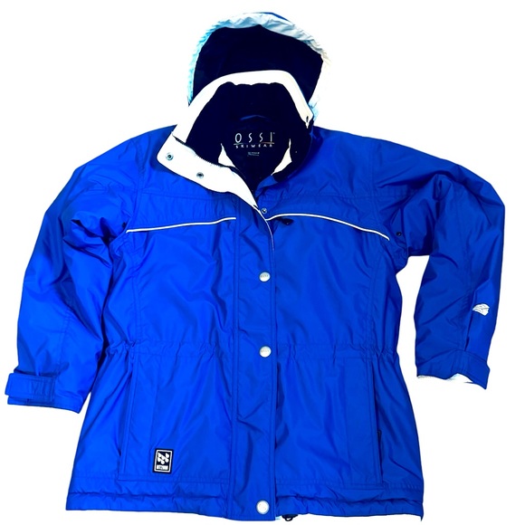 OSSI Blue Women’s Hoodie Ski Winter Coat MT 2000 Sz 8 - Picture 1 of 8